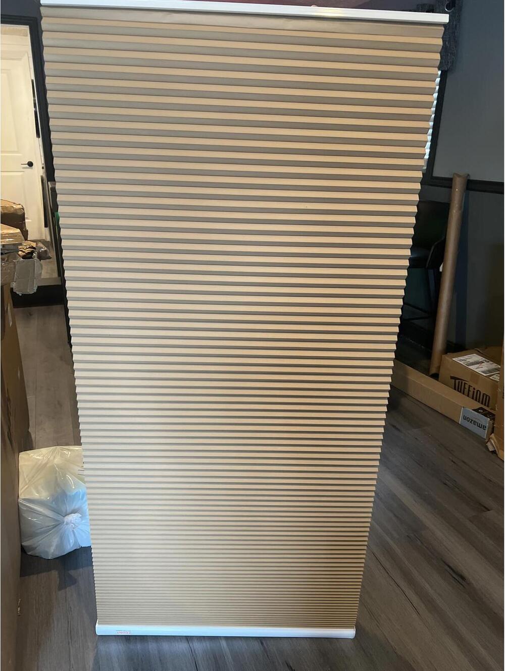 Open Box Cellular Window Shade - Light Filtering, Honeycomb Design - No Brackets - Picture 2 of 6